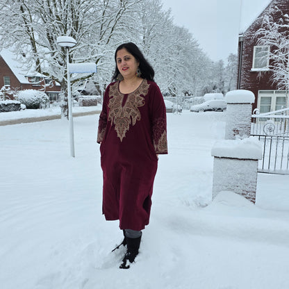 Kashmiri embroidery Pheran/Dress