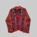 Parrot Jute Suzani jacket
