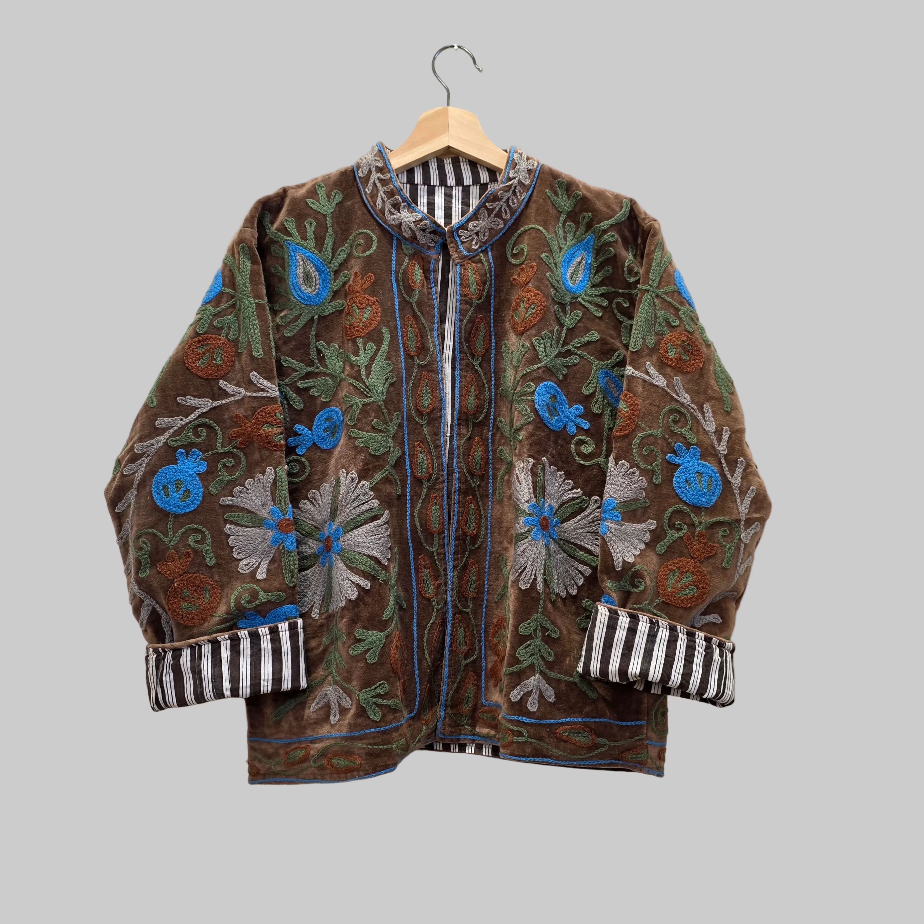 Pomegranate Velvet Suzani jacket