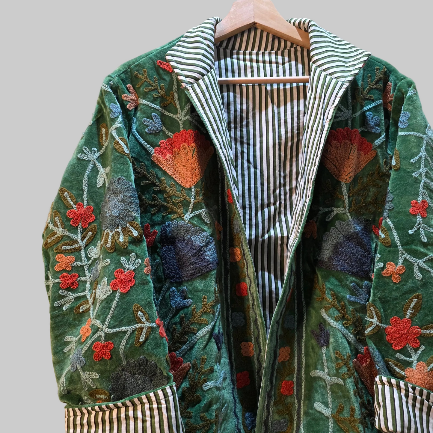 Flower Velvet Suzani jacket