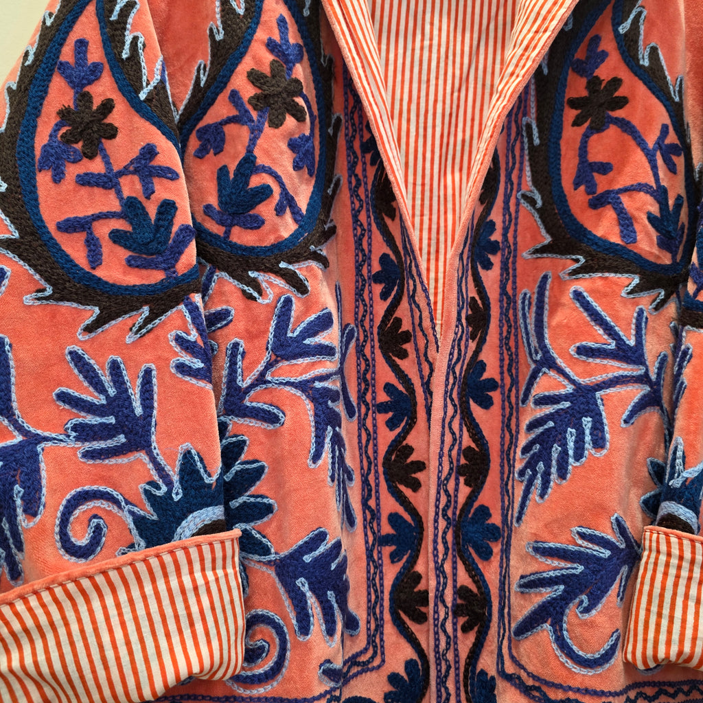 Mango Velvet Suzani jacket