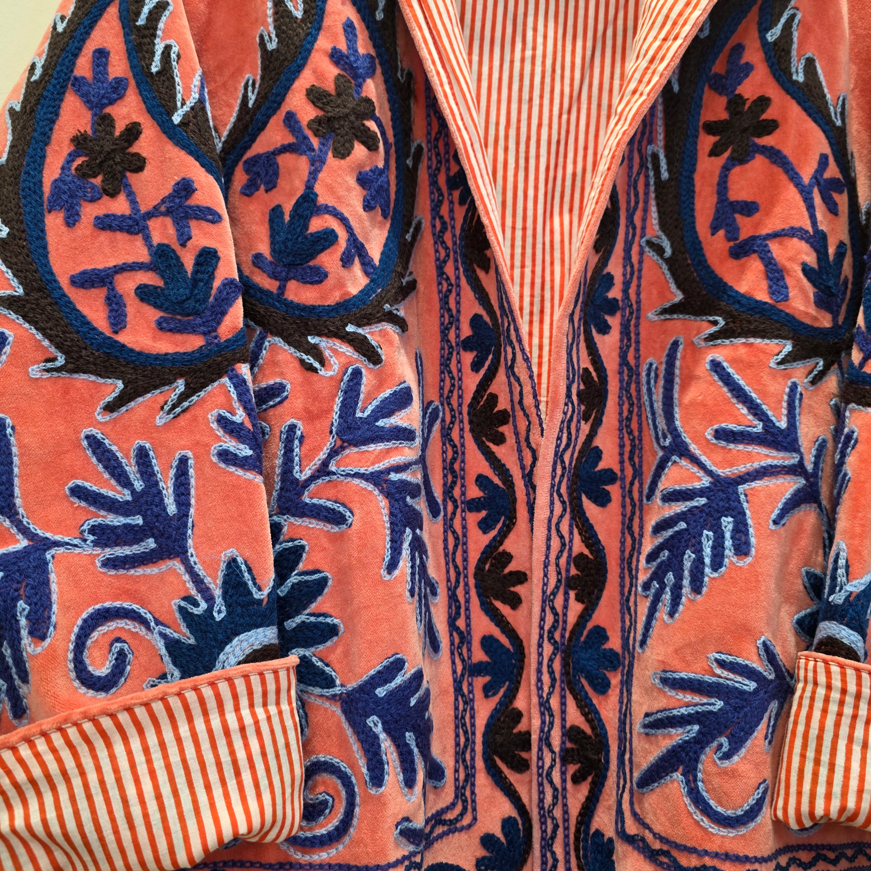 Mango Velvet Suzani jacket