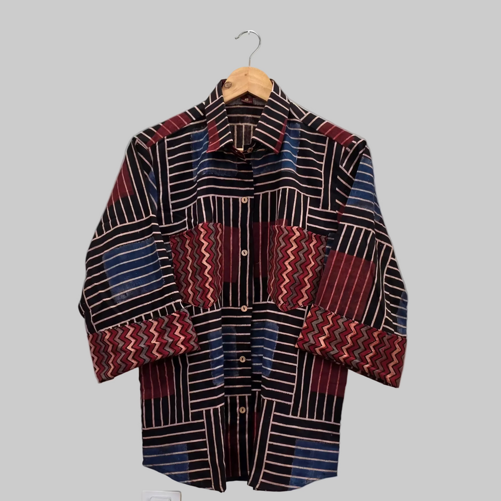 Cotton Ajrakh print shirt