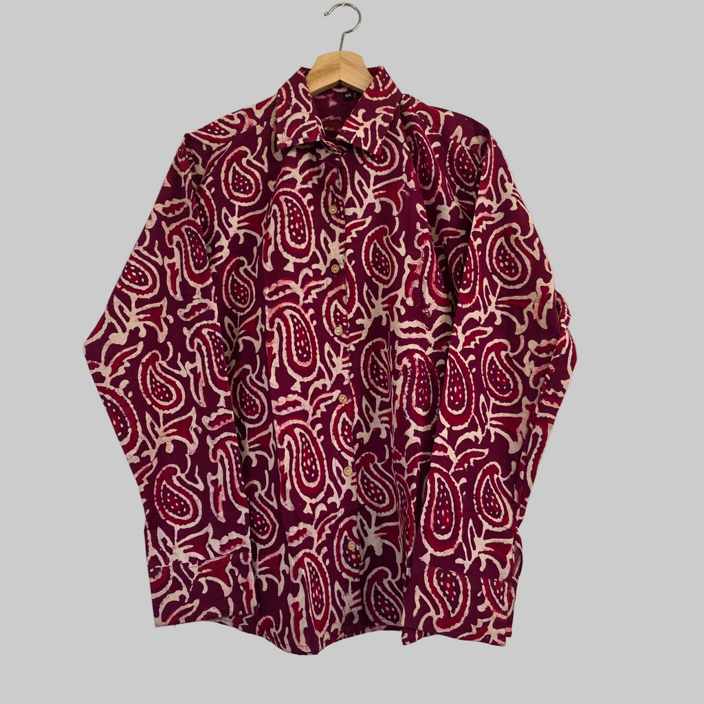 Cotton Handblock print shirt