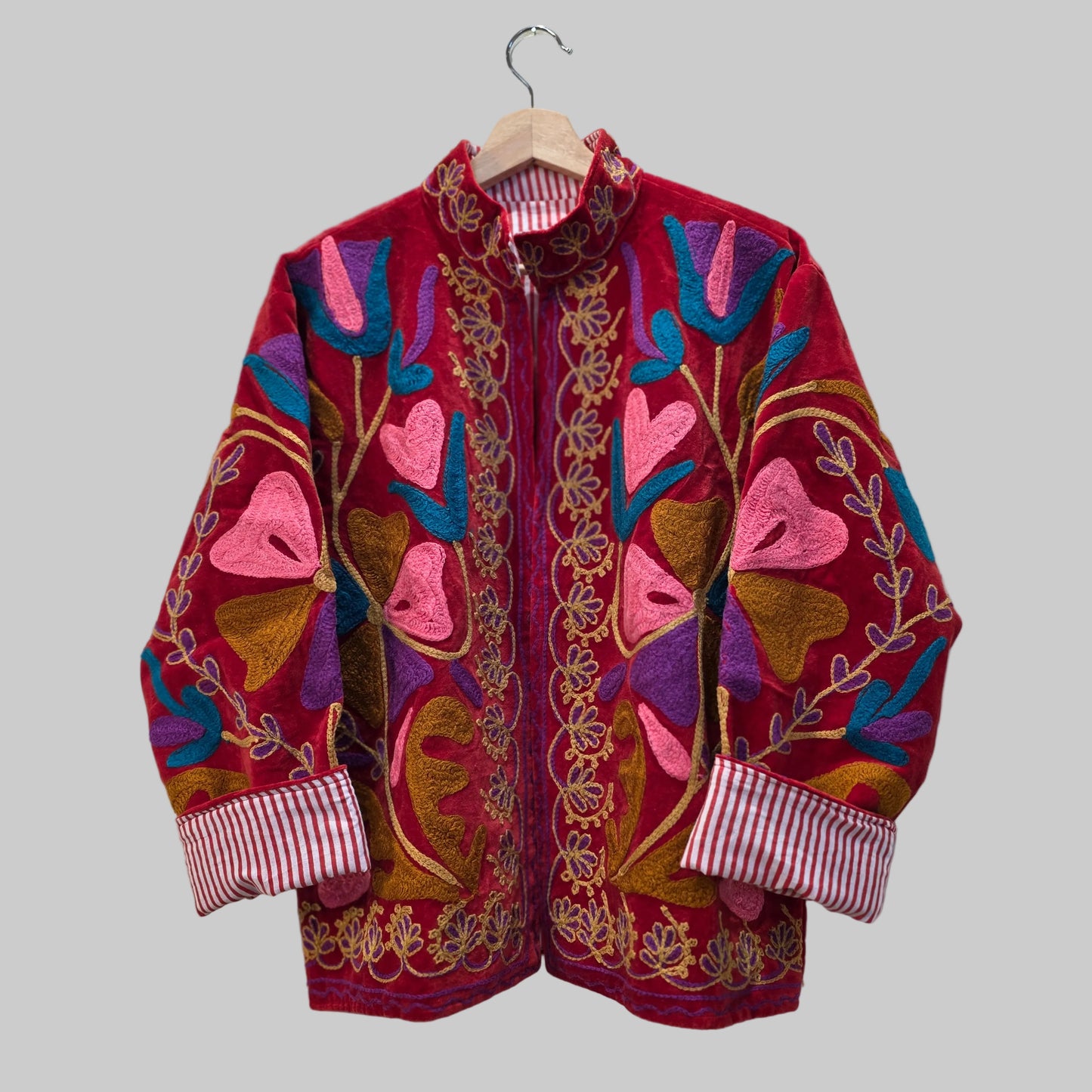 Wild Flower Velvet Suzani jacket
