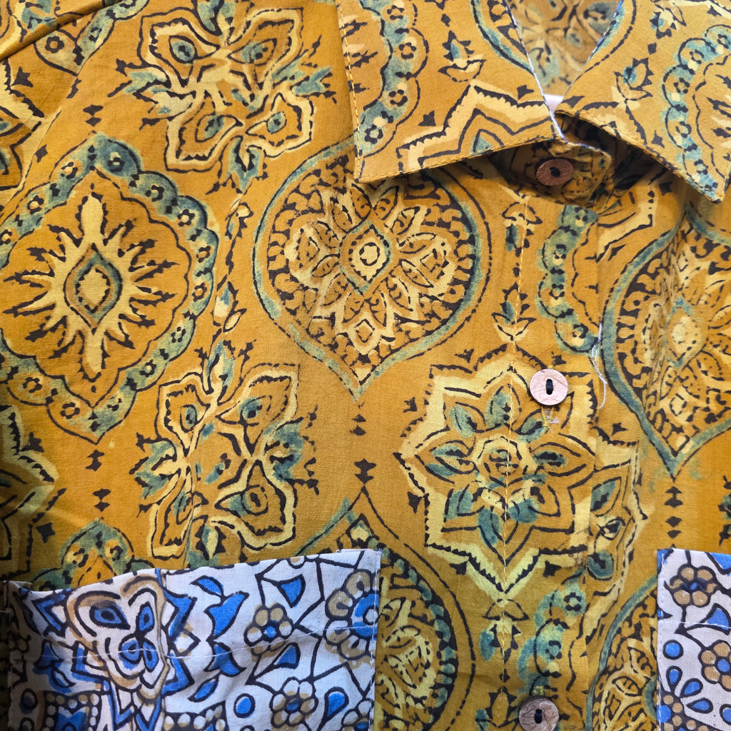 Cotton Ajrakh print shirt