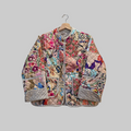 Handblock printed reversible jacket