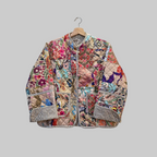 Handblock printed reversible jacket
