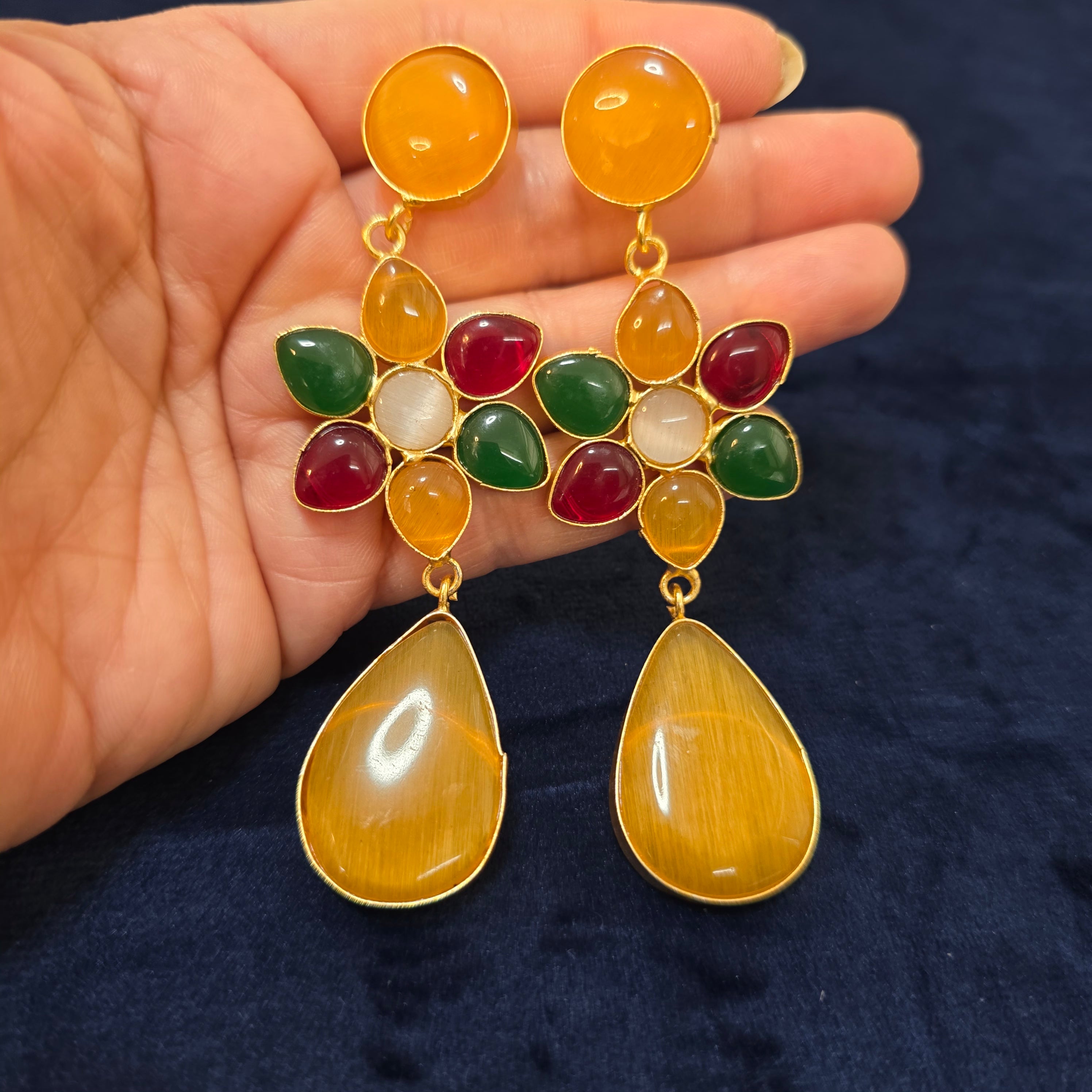 Flower Drop Earrings