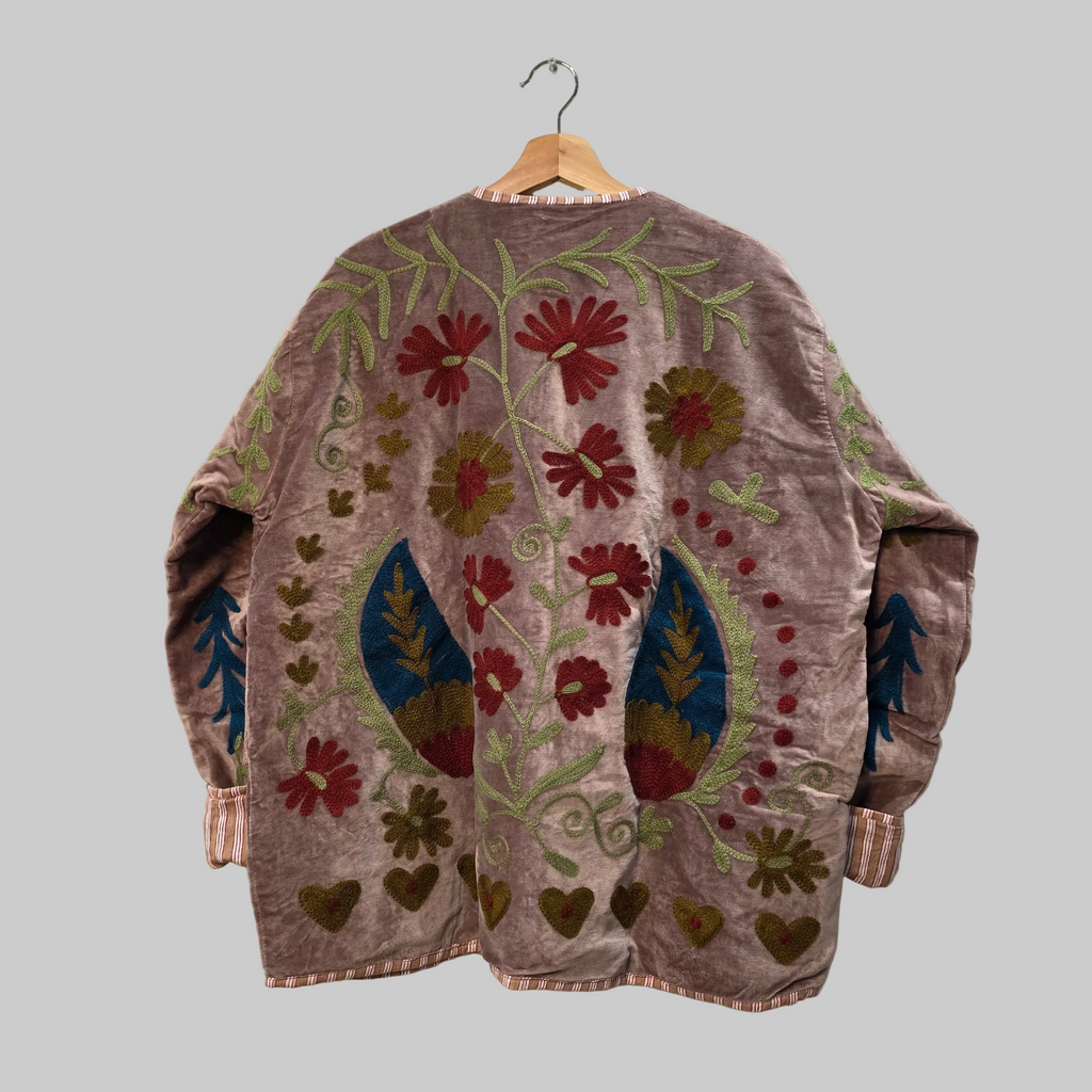 Mango Velvet Suzani jacket