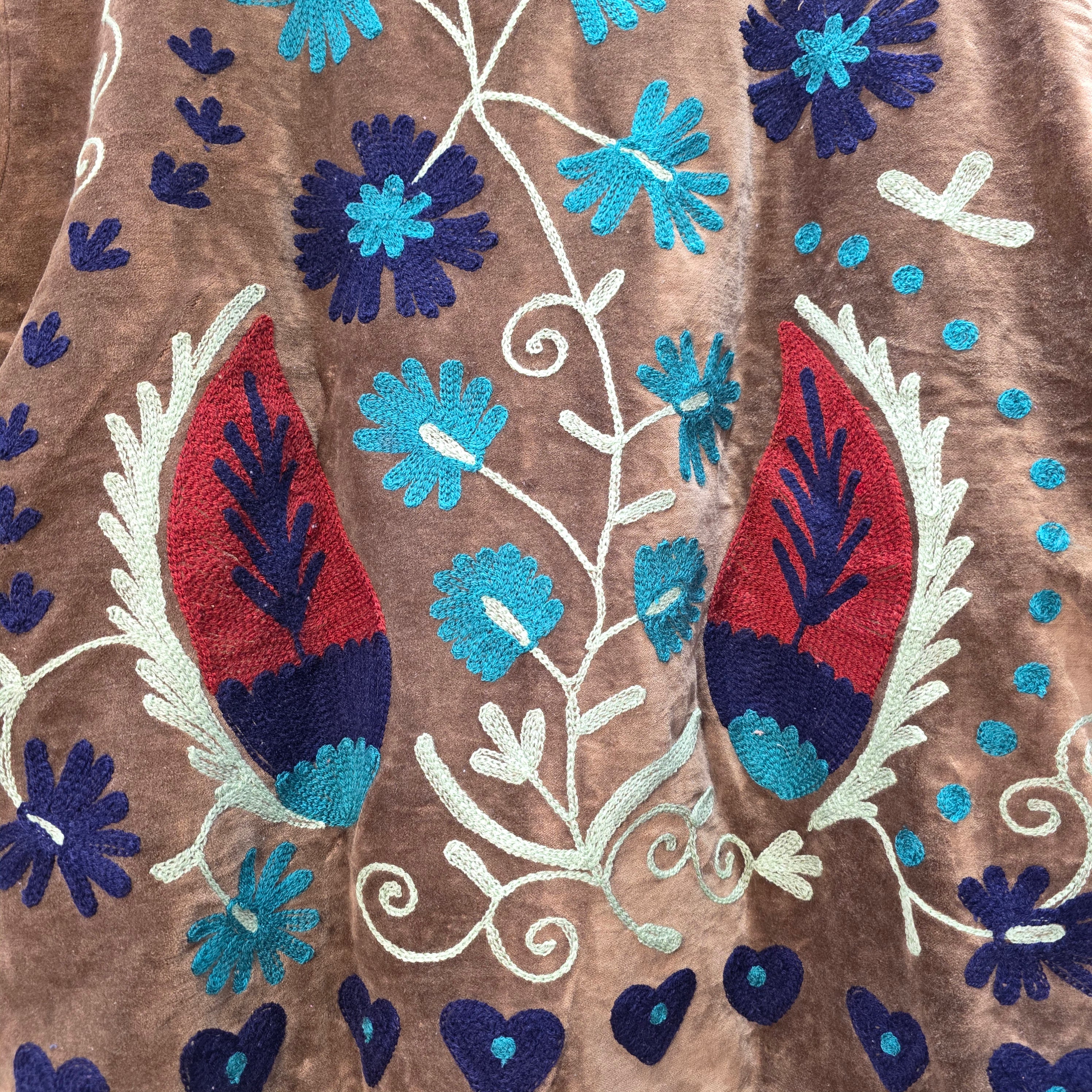 Mango Velvet Suzani jacket