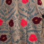 Summer Flower Velvet Suzani jacket