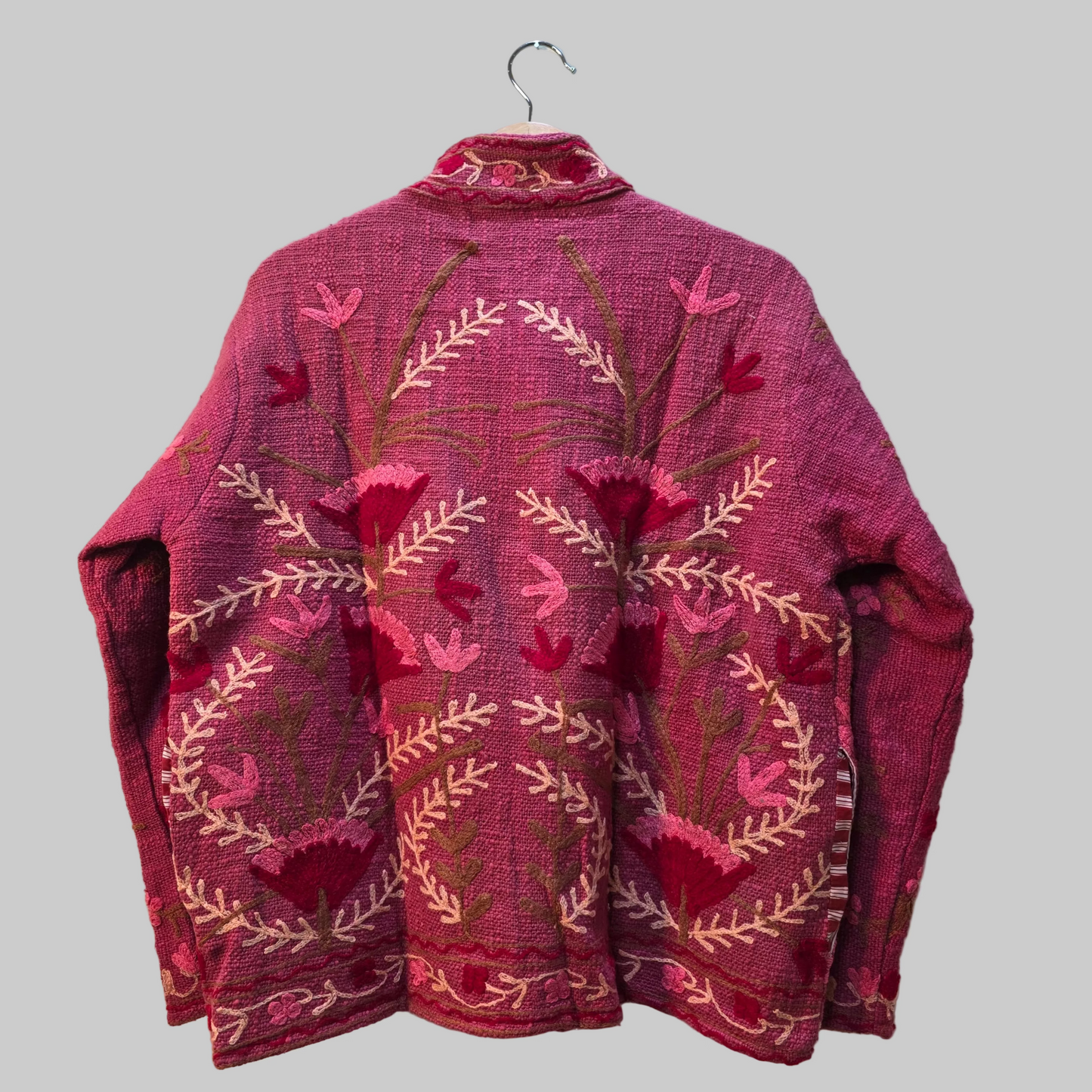 Flower Jute Suzani jacket