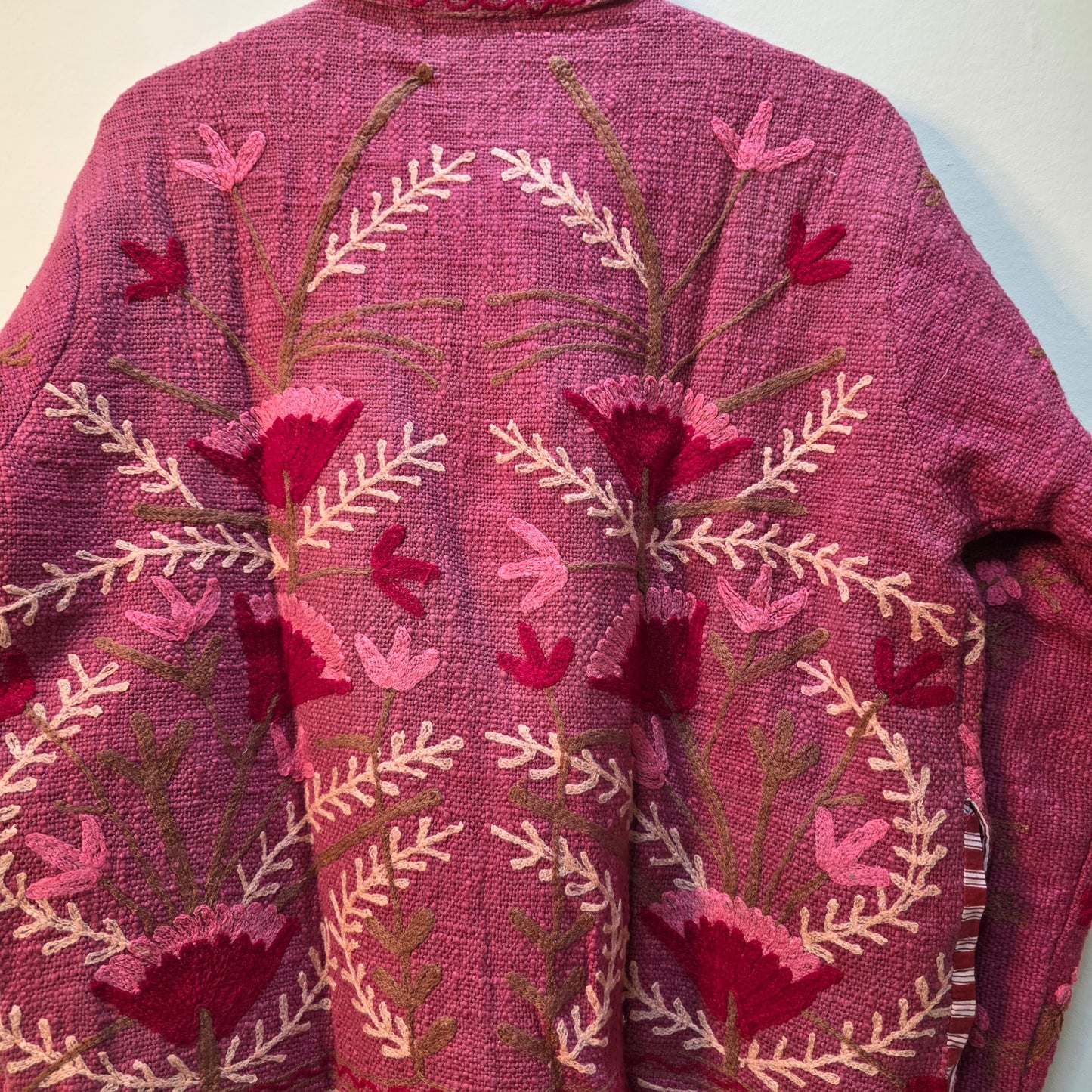 Flower Jute Suzani jacket