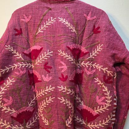 Flower Jute Suzani jacket