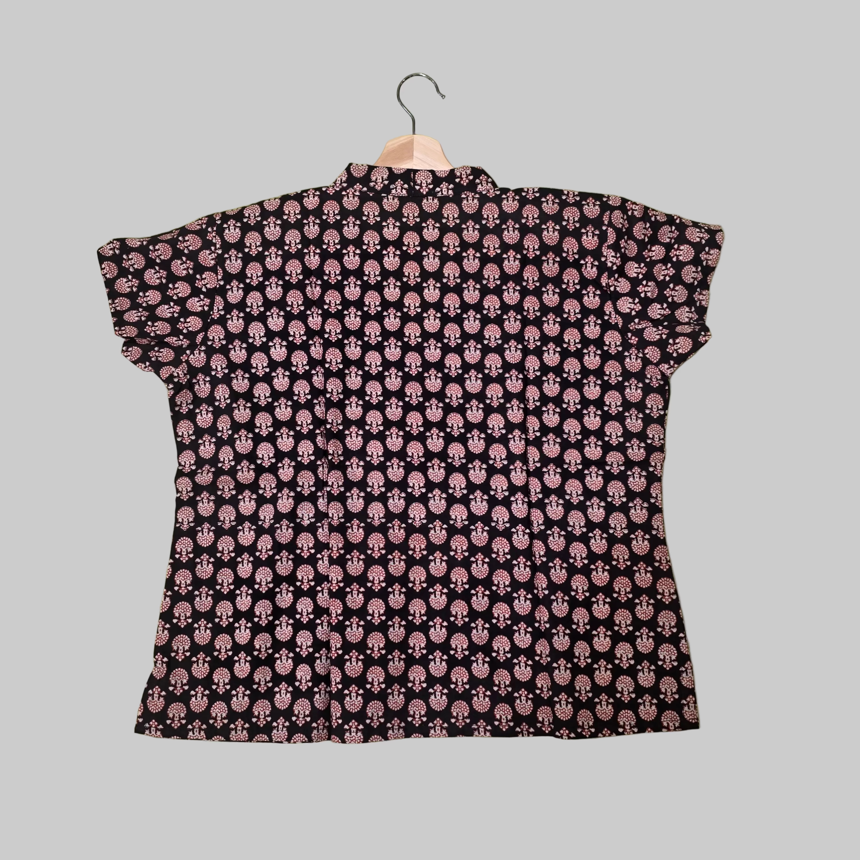 Cotton handblock short top