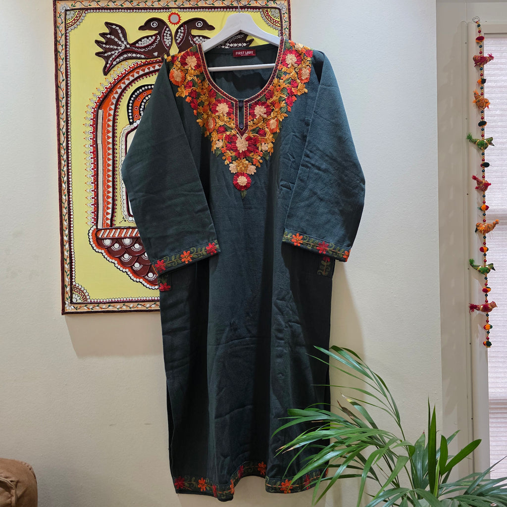 Kashmiri embroidery Pheran/Dress