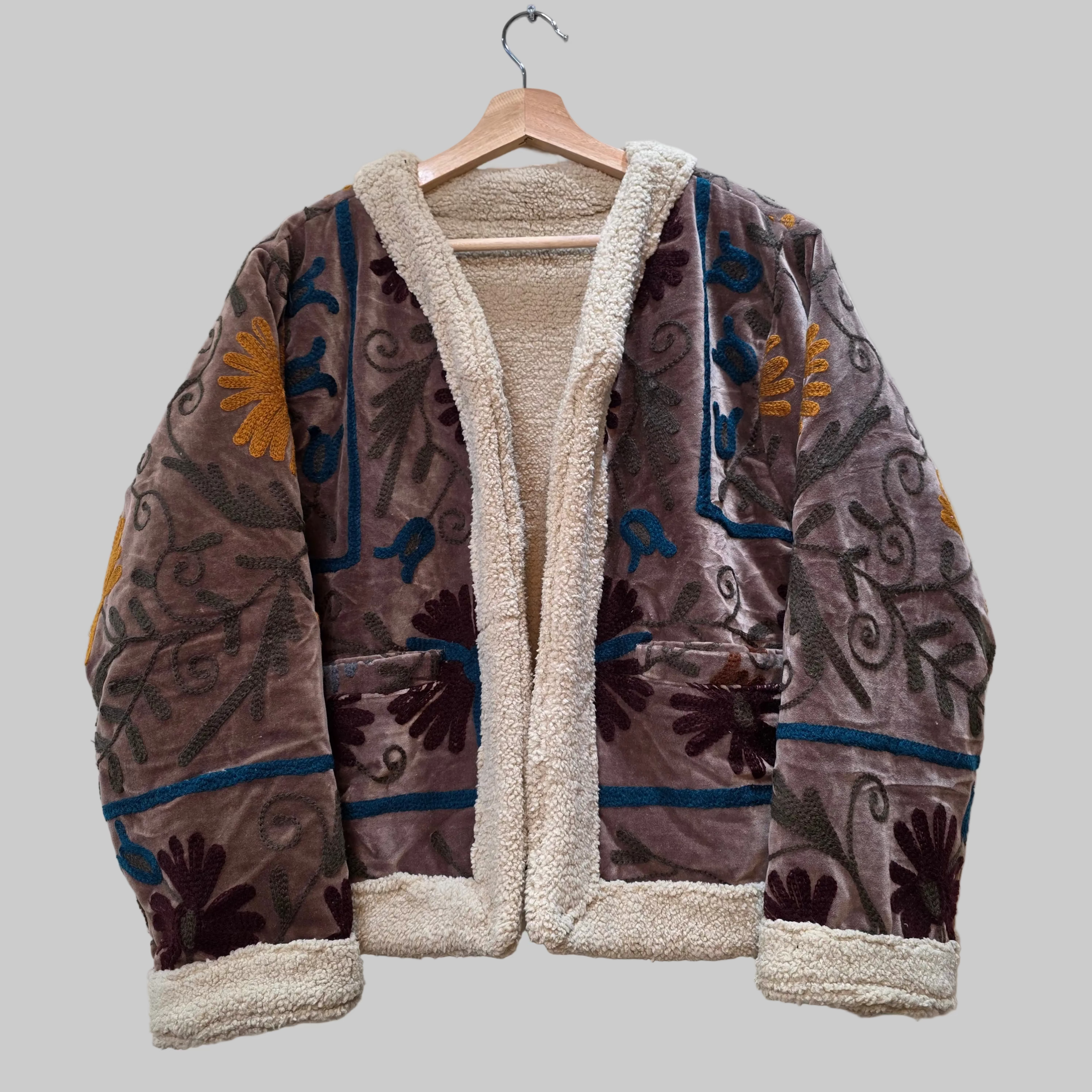 Teddy Velvet Suzani jacket