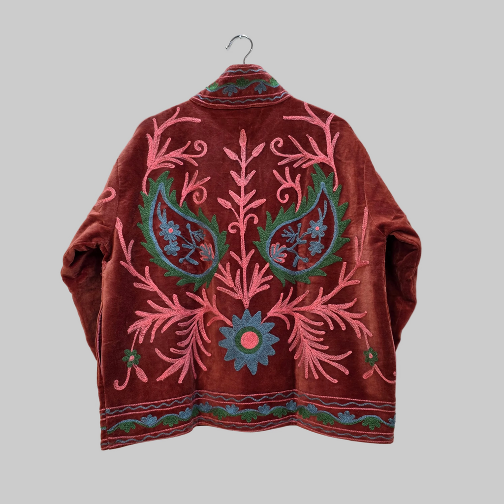 Mango Velvet Suzani jacket