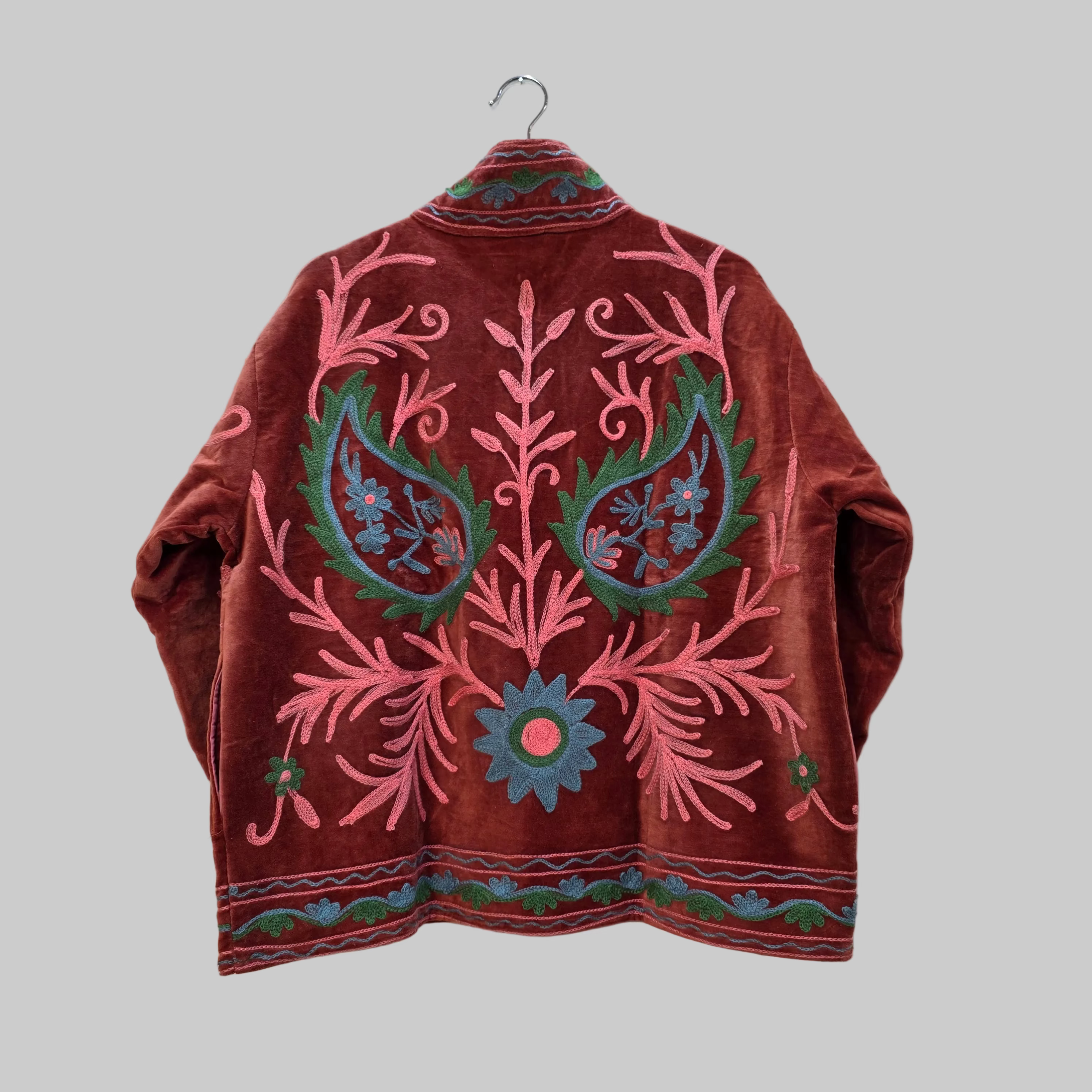 Mango Velvet Suzani jacket