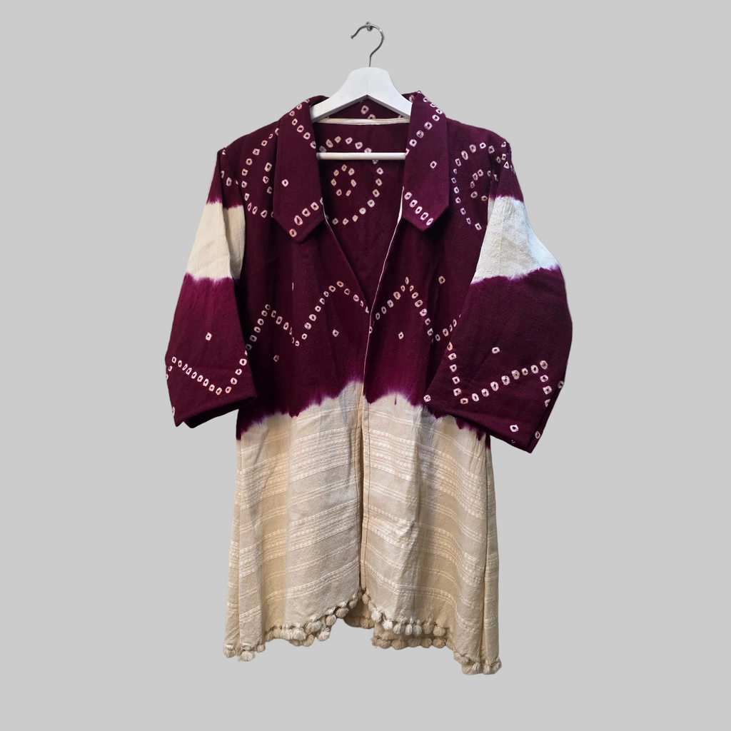 Woolen Bandhani shrug