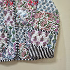 Handblock printed reversible jacket