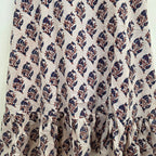 Handblock (Bagru print) Cotton frill dress
