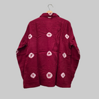 Red Peacock Bandhani Shirt