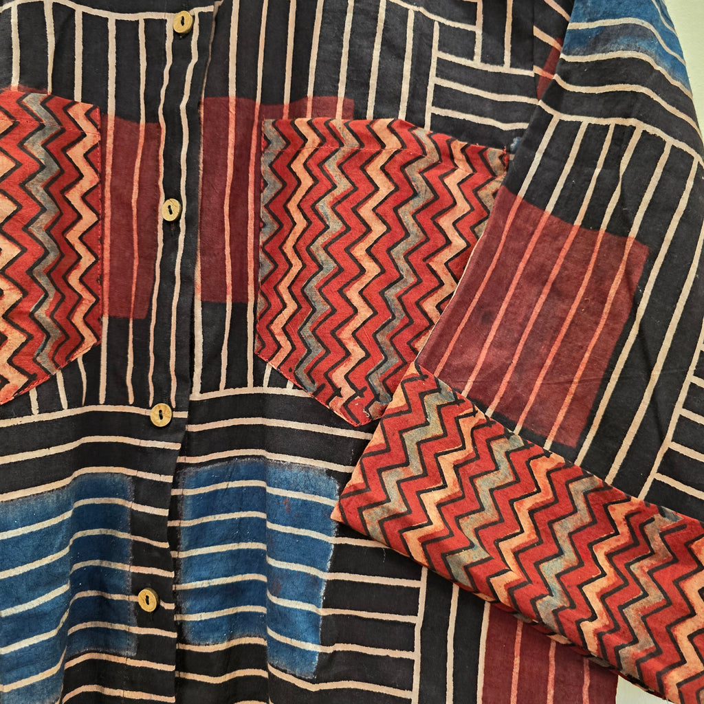 Cotton Ajrakh print shirt