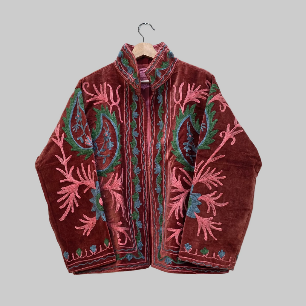 Mango Velvet Suzani jacket