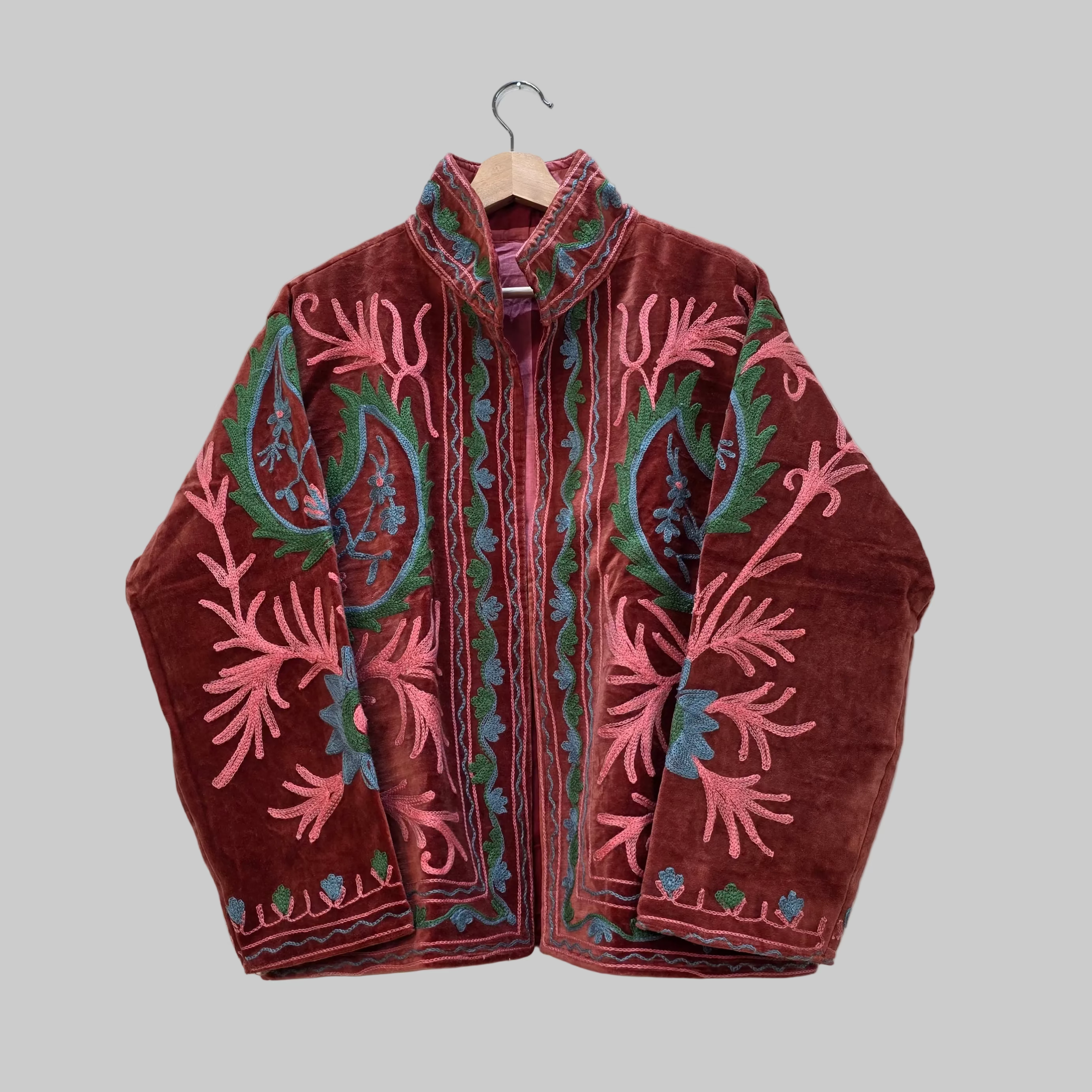 Mango Velvet Suzani jacket