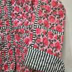 Handblock printed reversible jacket