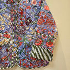Handblock printed reversible jacket