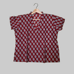 Cotton handblock short top