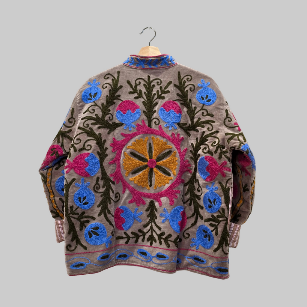 Pomegranate Velvet Suzani jacket