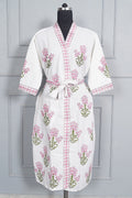 Handblock printed Bathrobe