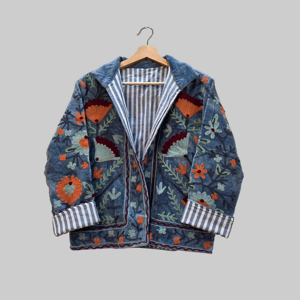 Flower Velvet Suzani jacket