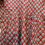 Cotton handblock(Bagru print) peplum top
