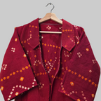 Woolen Bandhani shrug