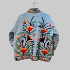 Flower Jute Suzani jacket