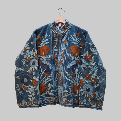 Flower Velvet Suzani jacket