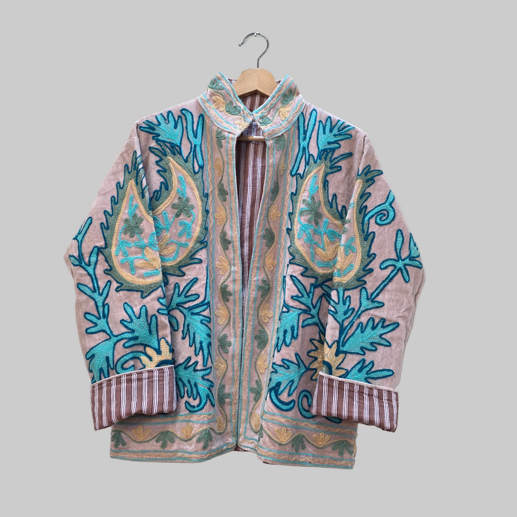Mango Velvet Suzani jacket