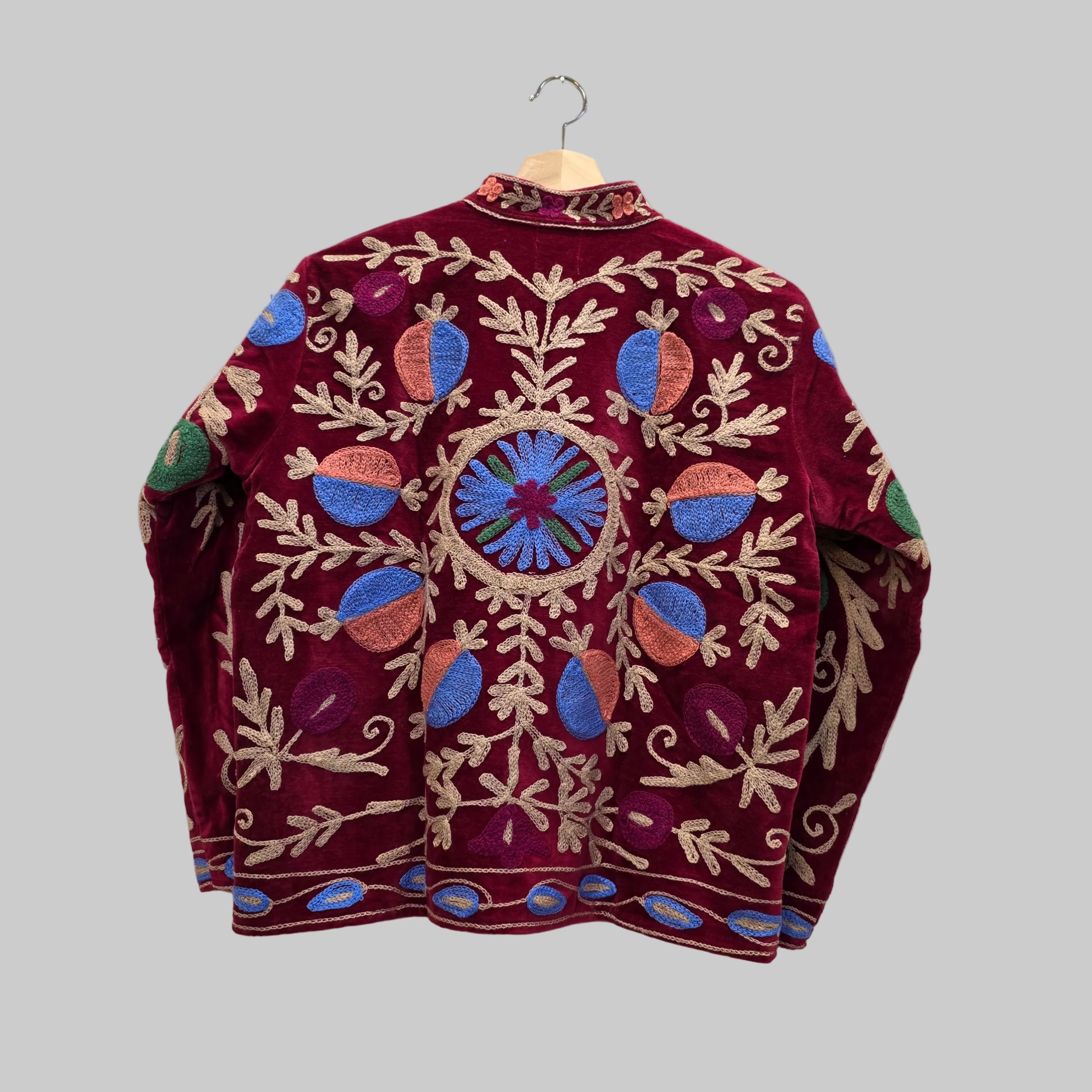 Pomegranate Velvet Suzani jacket