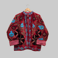 Pomegranate Velvet Suzani jacket
