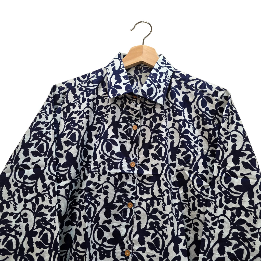Cotton Handblock print shirt