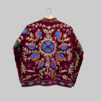 Pomegranate Velvet Suzani jacket