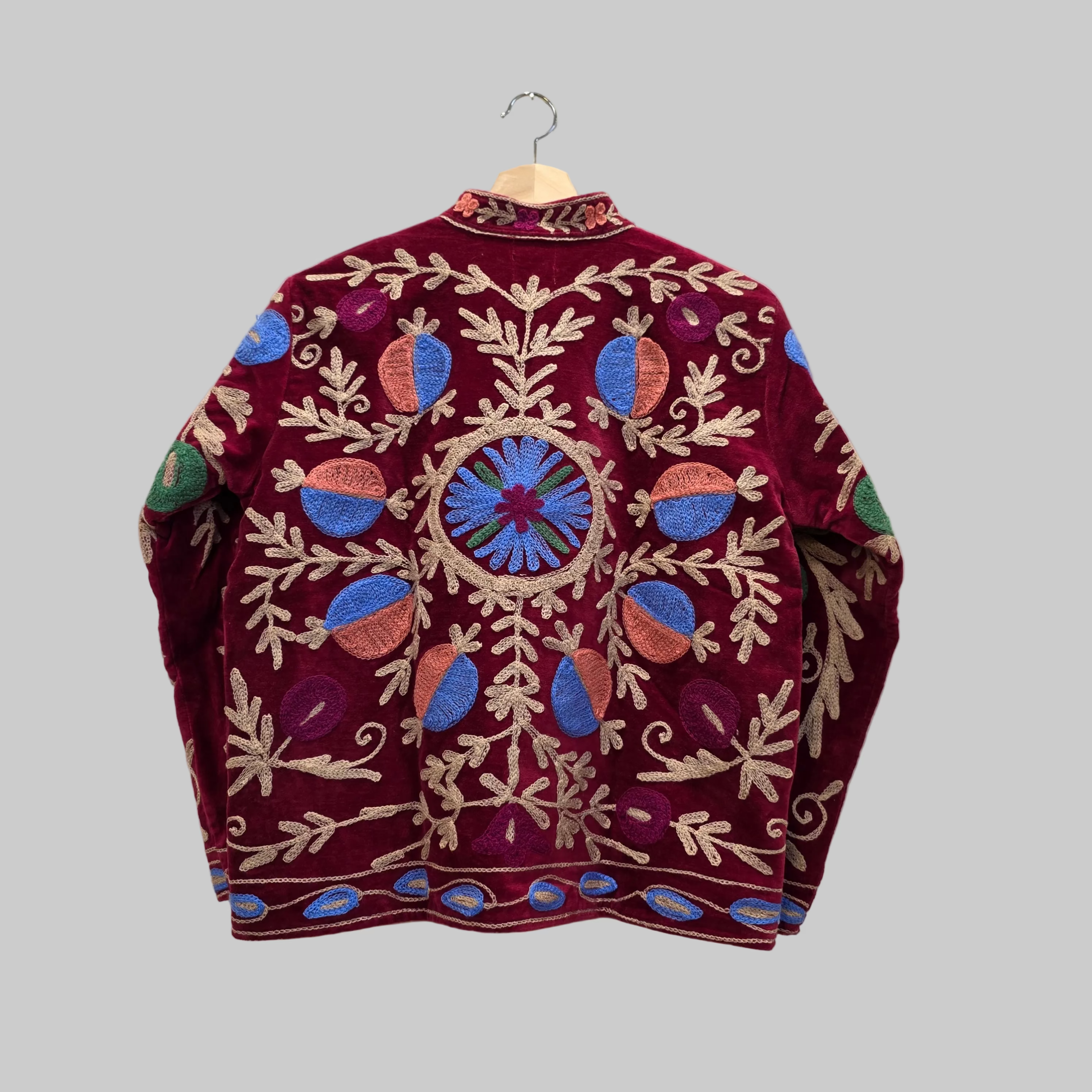 Pomegranate Velvet Suzani jacket