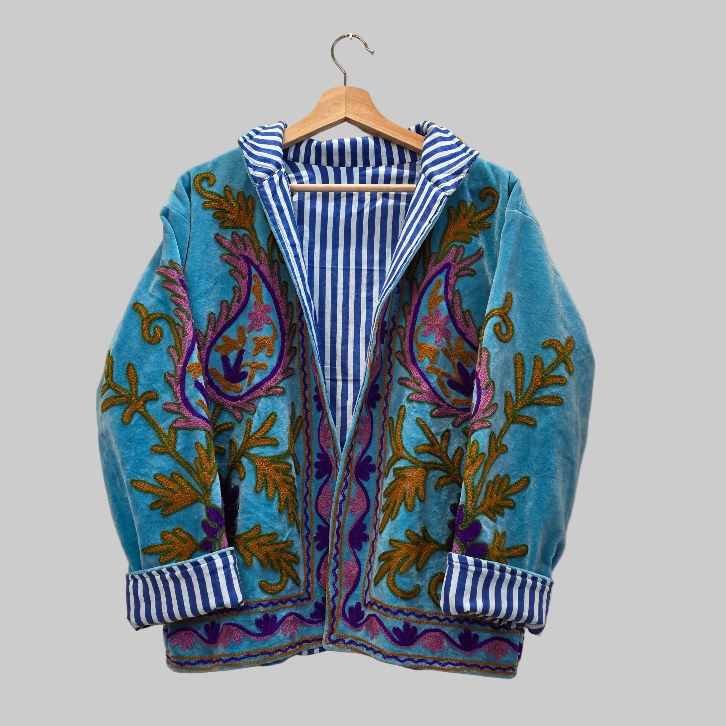Mango Velvet Suzani jacket