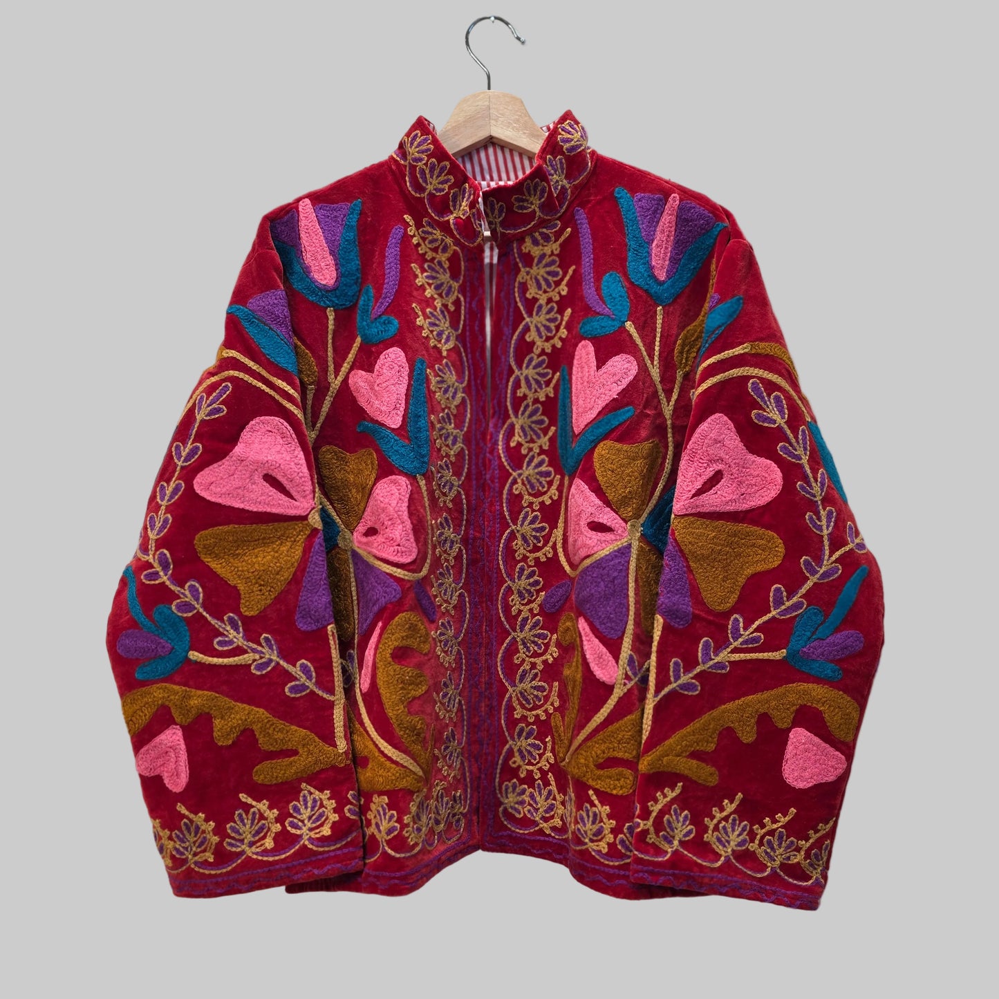 Wild Flower Velvet Suzani jacket