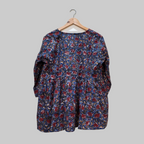 Cotton handblock(Bagru print) peplum top